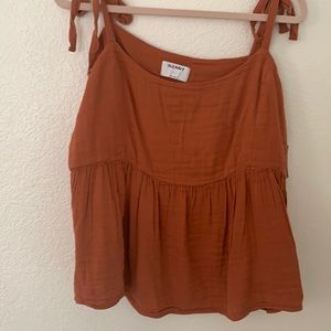 Burnt orange think tank top